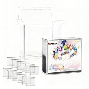 <b>Plastic</b> Dustproof PVC <b>Box</b> English Booster Card Protective Protector Case <b>Display</b> Showcase <b>Plastic</b> Storage <b>Box</b> - Product Image 1