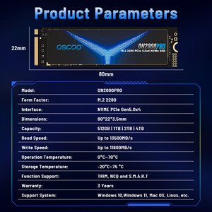 M.2 Nvme SSD Pcie 5.0 Cho Máy Tính Chơi Game 512GB 1Tb 2Tb Pcie 5.0 SSD Ổ Đĩa Cứng Siêu Tốc Độ Đĩa Nội Bộ - Product Image 6