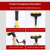 Arroseur d'irrigation pour serre agricole, buse de pulvérisation d'eau en ABS et aluminium pour jardin, enrouleurs de tuyaux de jardin en plastique pour