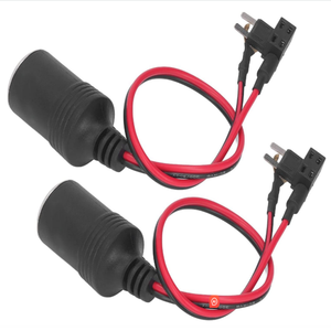 Tùy Chỉnh micro 2 cầu chì tap xì gà nhẹ hơn ổ cắm nữ 30cm chiều dài cho xe máy xe hơi-thuốc lá nhẹ hơn Adapter add-A-C - Product Image 4