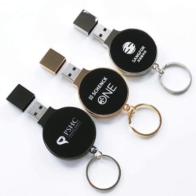Wholesale Custom Cle Usb Flash Disk 1Gb 8Gb 64Gb 128Gb Memoria Usb Pen Drive 2.0 3.0 High Speed Pendrive Metal Usb Flash Drive
