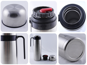 1000ml Big Size Stainless Steel Vacuum Insulated Keep Warm & Cold Water <b>Bottle</b> & <b>Flask</b> with Handle Camping Eco-Friendly - Product Image 5