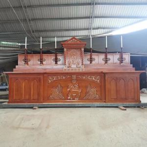 Vintage restore katı ahşap Lectern el dini alanlar için Modern tarzı kilise mobilya oyma sürdürülebilir tiyatro okulu - Product Image 6