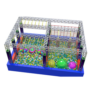 New Indoor Playground American <strong>Ninja</strong> Warrior Obstacle Course for Kids and Adults with <strong>Ball</strong> Pool - Product Image 1