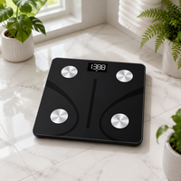 Balance connectée intelligente avec logo personnalisé, 180 kg, précision 50 g, balance de salle de bain numérique, vente en gros d'usine, certifiée UKCA