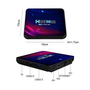 H96 MAX STB Reproductor Multimedia 4K, Decodificador Inteligente OTT con <span class=keywords><strong>Internet</strong></span>, Android 11 Premium, 4GB RAM, Quad Core Rockchip RK3318 - Product Image 2