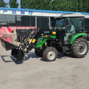 70 HP tractor with a bucket for sale in China