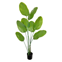 Vente en gros 160cm de cigare artificiel Arrow-root Faux bonsaï vert arbre artificiel pour la décoration intérieure du bureau à domicile