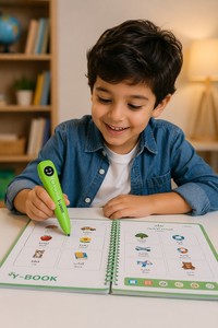Ensemble de livres de lecture <span class=keywords><strong>arabe</strong></span>-anglais, machine d'apprentissage interactive bilingue avec stylo parlant intelligent pour <span class=keywords><strong>l</strong></span>'éducation précoce, cadeau islamique - Product Image 4