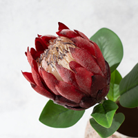 Fleurs artificielles en soie de qualité supérieure, grandes fleurs de Protea, décorations pour lieux de mariage, ornements pour salon, arrangements floraux