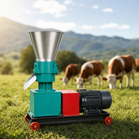 Machine à granulés d'aliments pour volailles et lapins, compacte, rotative, à moulin plat, électrique, avec trémie d'alimentation large, conviviale et peu encombrante
