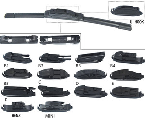 Vendita calda universale 14 "-28" tergicristalli forte durevole Gel di silice per <span class=keywords><strong>Bosch</strong></span> supporto OEM U gancio - Product Image 6