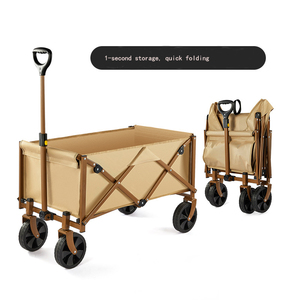 Chariot de camping pliable portable pour pique-nique et extérieur, chariot utilitaire, remorque de camping - Product Image 3