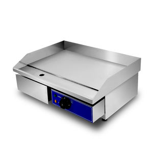 Plaque chauffante électrique en acier inoxydable multifonctionnelle commerciale en acier inoxydable Steak Hambugers - Product Image 1