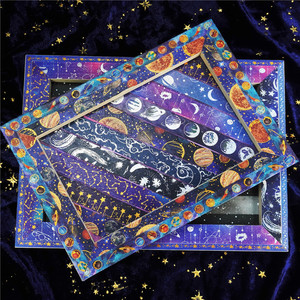 Ruban Washi ciel étoilé 2,5 m, design univers, autocollants décoratifs DIY pour loisirs créatifs et emballage cadeau - Product Image 3
