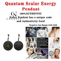 Pendentifs en pierre de lave noire, bijoux de mode, collier pendentif quantique scalaire, cadeau santé, éléments magnétiques