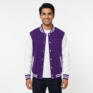 Custom Chenille Embroidery Patch <b>Men</b> Baseball <b>Jackets</b> <b>Long</b> Style Varsity Chain Chenille CollegeBaseballjacket for <b>men</b> - Product Image 1