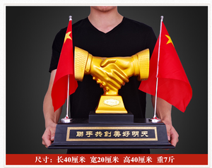 2023 Kích Thước Lớn Cho Bàn Tay Văn Phòng Bắt Tay Sáng Tạo Mới Bằng Nhựa Thủ Công Mỹ Nghệ Mô Hình Bàn Tay Hiện Đại Bắc Âu Điêu Khắc Trang Trí Nhà Cửa - Product Image 6