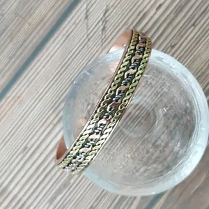 Высококачественный магнитный медный браслет зеленого цвета с 6 кнопками для защиты от артрита, магнитный медный браслет унисекс