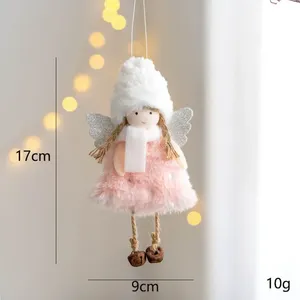 Ciondolo in peluche con angelo di natale 2025 anno nuovo albero ornamenti pendenti Navidad natale Noel Christmas Ball & <span class=keywords><strong>decorazioni</strong></span> per albero - Product Image 5