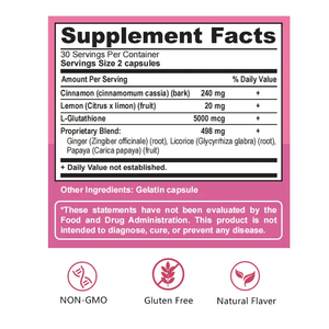 Venta caliente personalizable vitamina C L-Glutathioner cápsula blanqueadora de la piel suplemento alimenticio europeo para adultos y adolescentes - Product Image 4