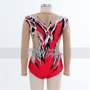 YIZHIJIAN, disfraz de Gimnasia Artística personalizado, habilidades para <span class=keywords><strong>patinaje</strong></span> artístico, rendimiento profesional, mono ajustado de gimnasia - Product Image 3