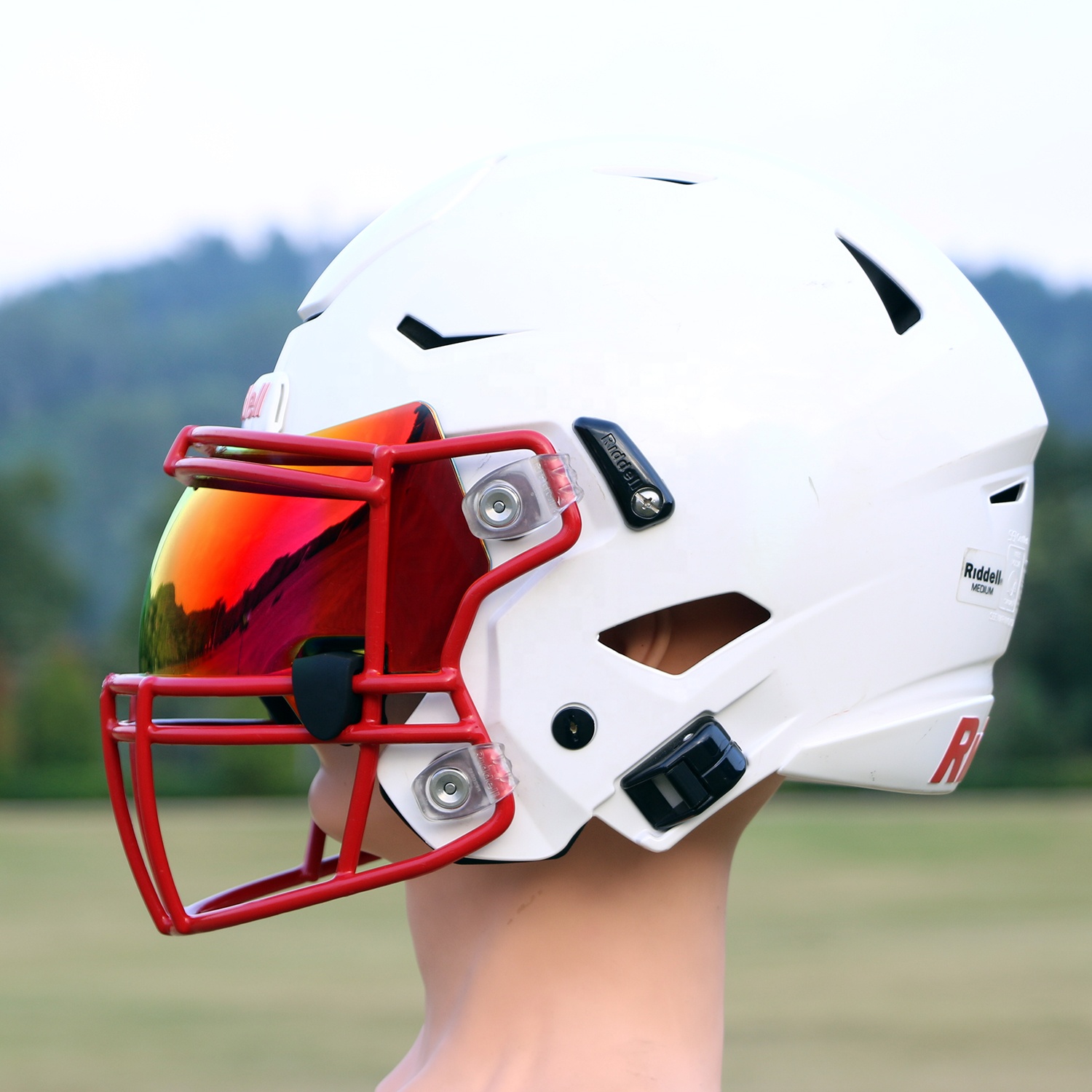customized football helmet visors Visor Face Mask Shield Youth Boys light polycarbonate in the industry Universal Fit Custom Mini Football