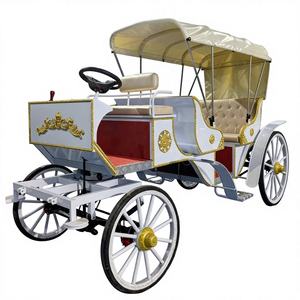 عربة سياحية للنزهات الخارجية بثلاثة صفوف وتسعة مقاعد، عربة خيول كهربائية - Product Image 1