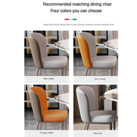 Table à manger moderne italienne minimaliste en pierre frittée blanche, 6 chaises, écologique, prix usine, convertible, luxe léger pour la maison