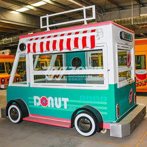Chariot de nourriture mobile électrique à quatre roues, remorque de cuisine antirouille, camion de vente de café et de desserts personnalisé pour les startups - Product Image 2