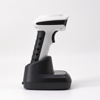 Lecteur de codes QR 2D sans fil Lecteur de codes-barres portable IP65 haute performance avec socle de chargement 3 en 1 et écran LCD