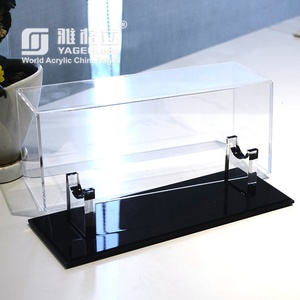 Custom Full Size Clear Acrylic Luxury for Polished Surface Lightsaber <b>Display</b> <b>Case</b> with Stand and Protection - Product Image 1