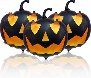 Lot de 3 ballons en aluminium pour Halloween : araignées, squelettes, citrouilles, chauves-souris, sorcières, momies, fantômes – Kit d'arche de décoration pour fête d'anniversaire - Product Image 2