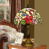 Lampe de table créative rétro de 12 pouces, style artistique, motif oiseau, pour chambre à coucher, Lampe de table, Lampara De Mesa, Lamps Table