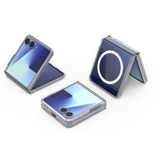 <span class=keywords><strong>Precio</strong></span> de Fábrica para Funda de Teléfono Móvil Compatible con Z Flip 6, Plegable, Transparente, TPU+PC, Resistente a Impactos, Carcasa Rígida con Anillo Magnético - Product Image 2