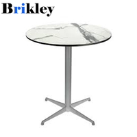 Table de travail en stratifié compact HPL en résine phénolique ignifuge écologique personnalisée Brikley, traitement CNC, utilisation hôtelière