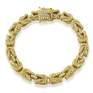 Elegante Brazalete Cubano de Plata de Ley 925 con Diamantes de Moissanita, Estilo Hip Hop, Joyería de Lujo para Hombre y Mujer, Idea de Regalo - Product Image 6
