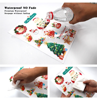 Papier autocollant vinyle imprimable jet d'encre brillant/mat blanc A3 A4 pour flexographie