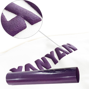 Easyweed alta densidad térmica <span class=keywords><strong>Flex</strong></span> 3D Techno Puff PU Material calor prensa hierro vinilo rollos para ropa transferencia de calor - Product Image 2
