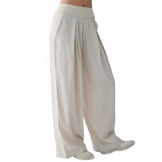 Loose Straight High Waist Wide Leg Pants Sports Trousers Breathable Yoga Outdoor Casual Running Summer Thin