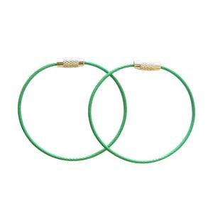 Llavero de Cable con Anillo de Acero Inoxidable y Cierre de Rosca, Colores Personalizados EWANG - Product Image 2