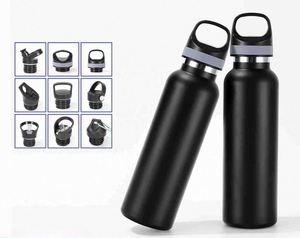 Bouteille d'eau isotherme en acier inoxydable personnalisée avec couvercle à poignée, thermos à double paroi, idéale pour les cadeaux - Product Image 1