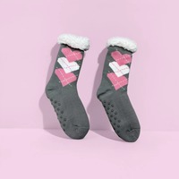 Bestseller Sherpa-Gefütterte Weihnachts-Rentier-Loungesocken für Damen