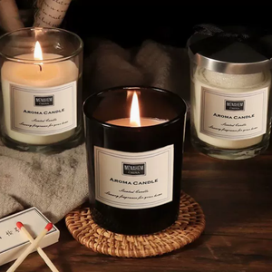 Velas Aromáticas Hechas a Mano, de Vidrio, con Logotipo Personalizado, Ecológicas y de Larga Duración, las Más Vendidas de HomeFlower - Product Image 1