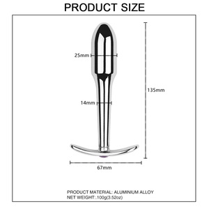 <span class=keywords><strong>Bullet</strong></span>-Head Metall Sex <span class=keywords><strong>Anal</strong></span> <span class=keywords><strong>Plug</strong></span> Anker-Base Butt Toy für Frauen in Sex spielen von <span class=keywords><strong>Anal</strong></span> Sex Toy Collection verwendet - Product Image 2