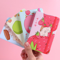 Mini bloc-notes pour étudiant, carnet de notes, carnet de notes, papeterie, carnet de poche, dessin animé A6