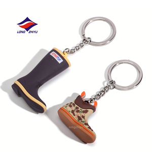 Porte-clés en PVC imprimé avec logo personnalisé Longzhiyu, 20 ans, porte-clés 3D personnalisé, porte-clés en PVC souple, cadeaux <span class=keywords><strong>de</strong></span> dessin animé mignons - Product Image 2