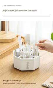 2024 vente en gros OEM Logo bureau support boîte de rangement cosmétique stockage brosses <span class=keywords><strong>stylo</strong></span> outils de mesure bureau école bijoux stockage - Product Image 6