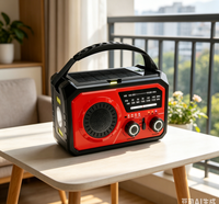 Notfall-Wetterradio-Set 16000mAh Handkurbel- und Solarbetriebener AM/FM/NOAA-Empfänger mit LED-Taschenlampe und Powerbank für Outdoor-Aktivitäten