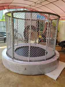 Trampoline d'intérieur doux et ludique, beige et violet, 5 pieds, 100 kg, pour enfants, idéal pour l'école, le café, le centre commercial, la crèche - Product Image 6